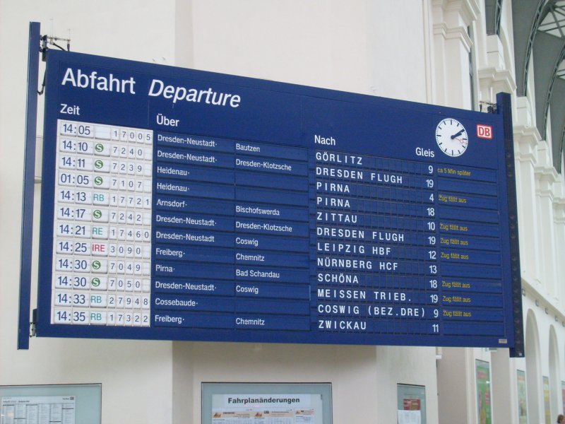 Erinnerungen an den groen Bahn-Streik. Dresden Hbf