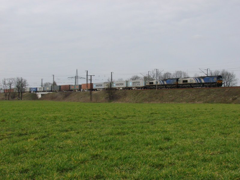 ERS Railways 6606 + 6612 am 15.03.2008 in Saarmund