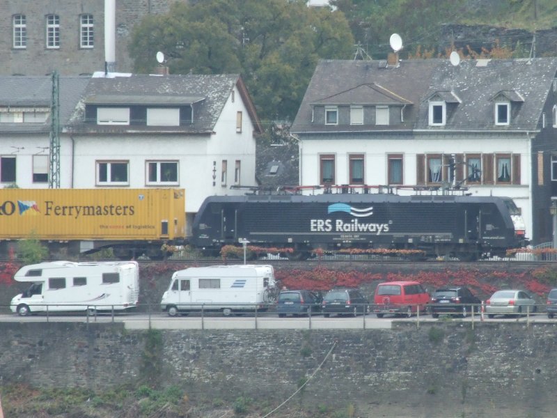ERS Railways ES 64 F4-097 am 22.10.09 in Kaub