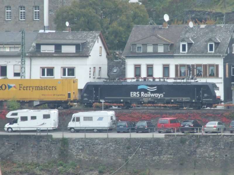 ERS Railways ES 64 F4-097 am 22.10.09 in Kaub