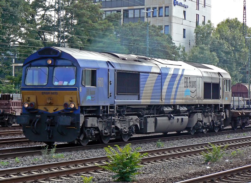 ERSR 6613 bei der Durchfahrt mit gemischtem Gz. in Kln West am 18.08.09