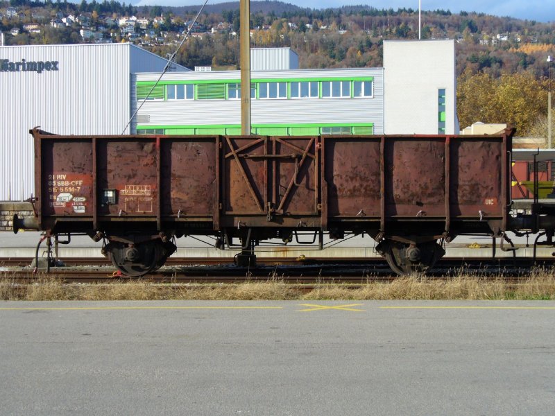Es 21 85 519 5 514-7 im SBB Gterbahnhof von Biel-Bienne am 18.11.2006