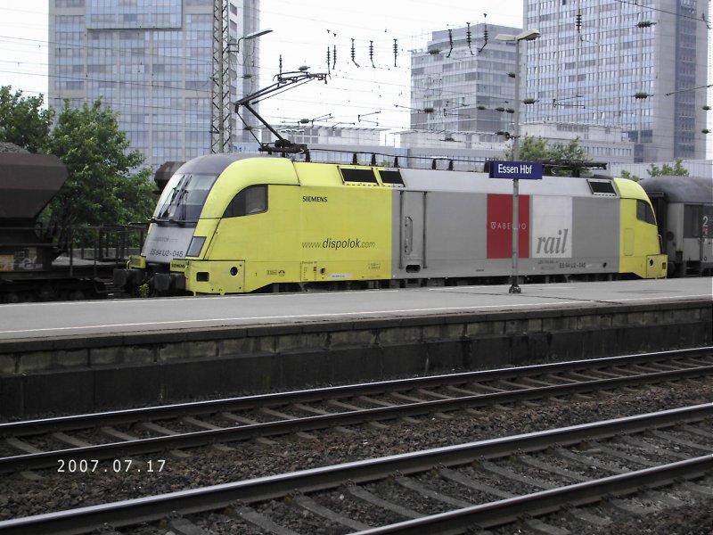 ES 64 der Siemens Dispoloks Vermietet an Abelio Rail NRW in Essen Hbf