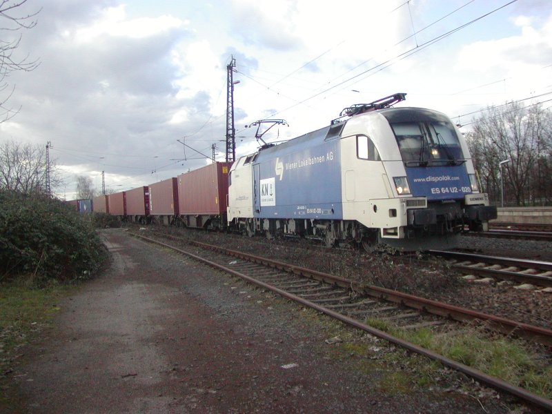 ES 64 U2-020 WLB am 2.3.2007 in Mainz-Bischofsheim
