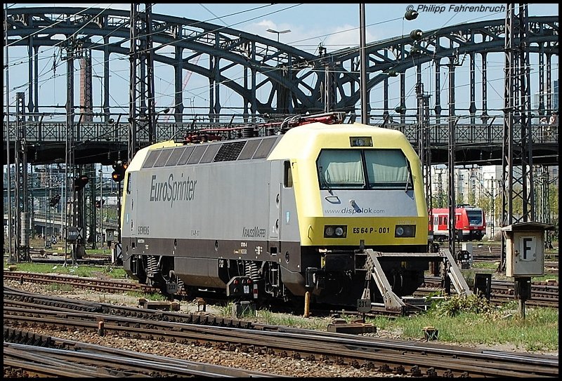 ES 94 P - 001 stand am 15.08.07 abgeb�gelt im Vorfeld des M�nchener HBFs.