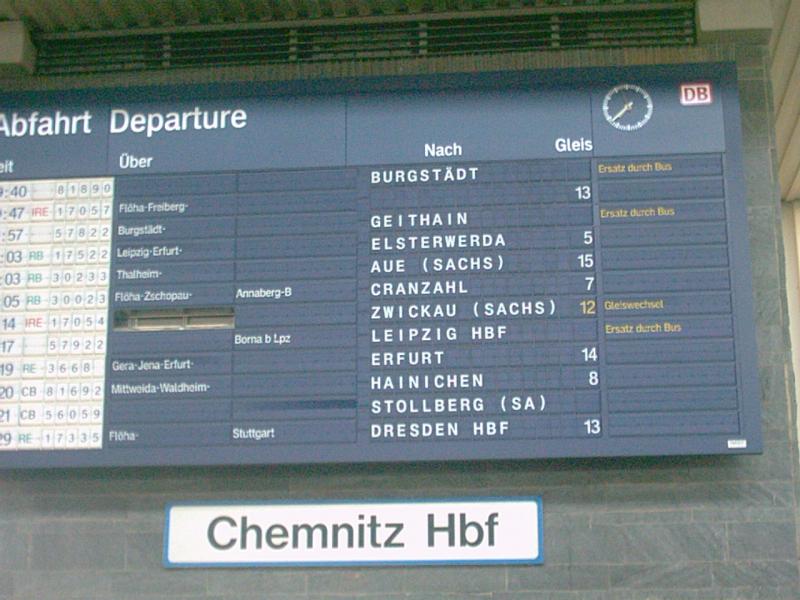 Es fhrt ein Zug nach Nirgendwo ber Flha und Freiberg (Sachsen)