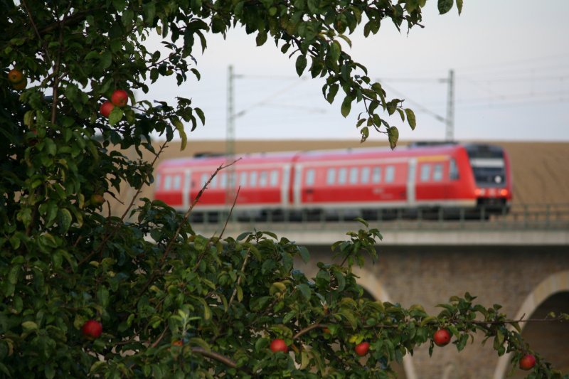 Es wird Herbst, IRE 3091, Nrnberg hbf-Dresden Hbf, Frankensteiner Viadukt, 02.09.09