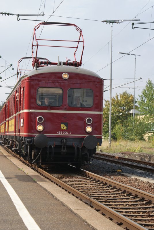 ET 65 005-7 bei der Einfahrt in den Reutlinger Hbf. 150 Jahre Reutlinger Eisenbahn 20.09.2009