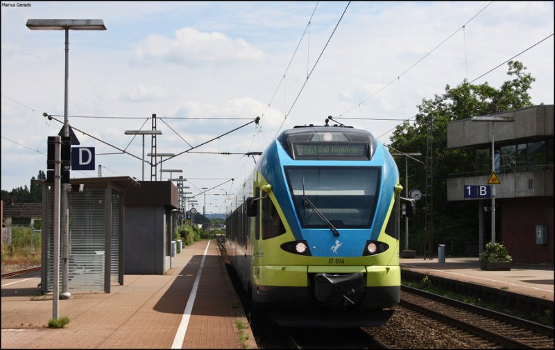 ET014 als WFB39623 nach Bad Bentheim in Ibbenbren 31.7.2009