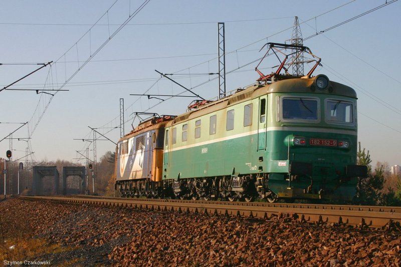 ET21-66 i 182 152-9 CTL in Sosnowiec am 16.11.2006