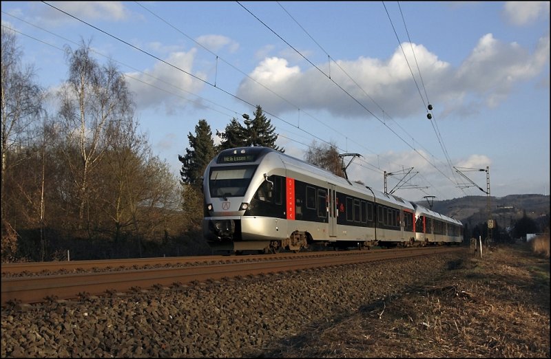 ET22005 und ET23002 sind als ABR99683 (RB91  Ruhr-Sieg-Bahn ) nach Hagen Hbf unterwges. (19.03.2009)