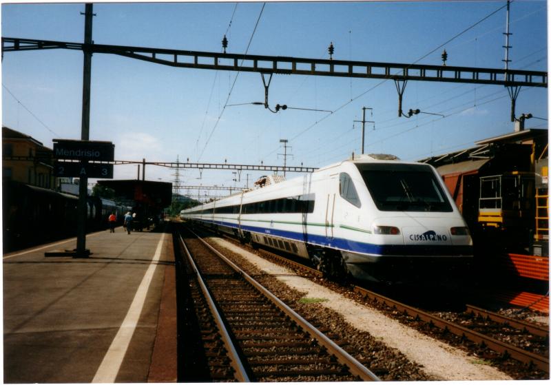 ETR 470  Cisalpino  ebenfalls auf der Mega Tessin in Mendrisio, September 1997