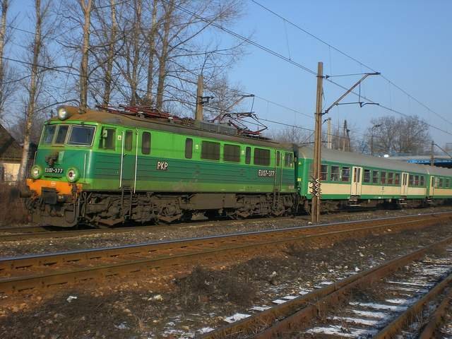 EU07-377, Bf.Skarzysko-Kamienna, winter 2007.