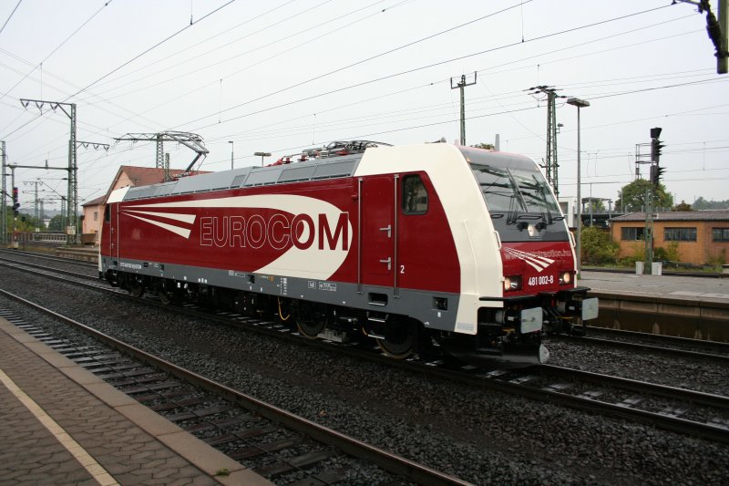 eurocom 481 002-8 am 12.9.2008 in Fulda. Dies knnte eine fr Ungarn gebaute Lok sein.
