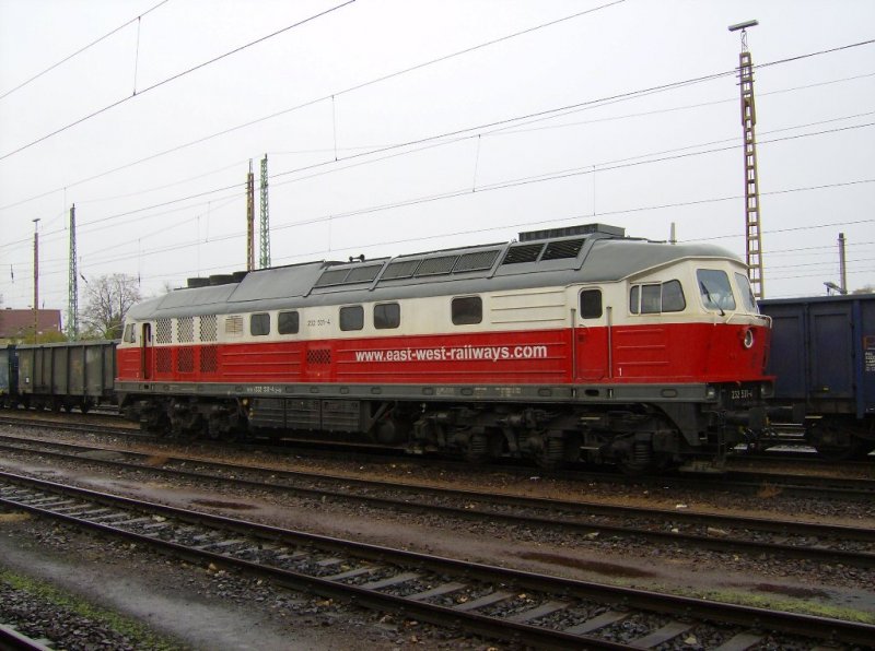 EWR 232 531-4 am 22.10.2008 im DB Bahnhof Guben