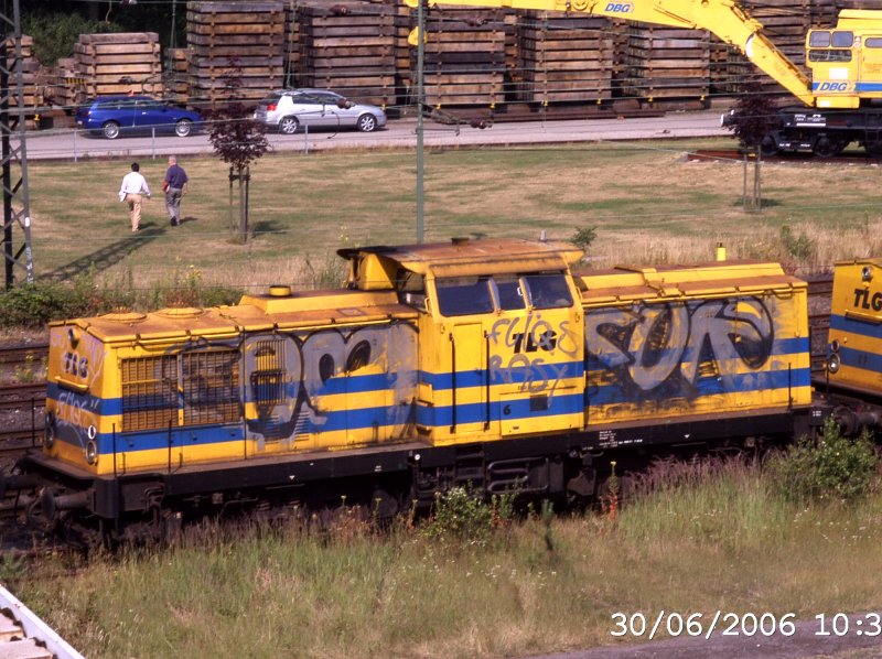 ex TLG 6 volgesprht in Duisburg-Entenfang