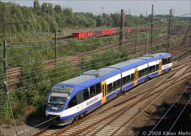 F�hrt in Richtung Dorsten, NWB VT0011, kurz hinter dem HP GE-Zoo. 01.09.2008