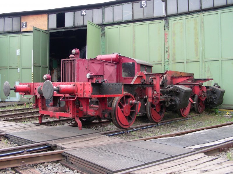 Fahrgestell einer Mallet-Lok in Da-Kranichstein am 15.08.07
