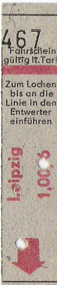 Fahrkarte Leipzig