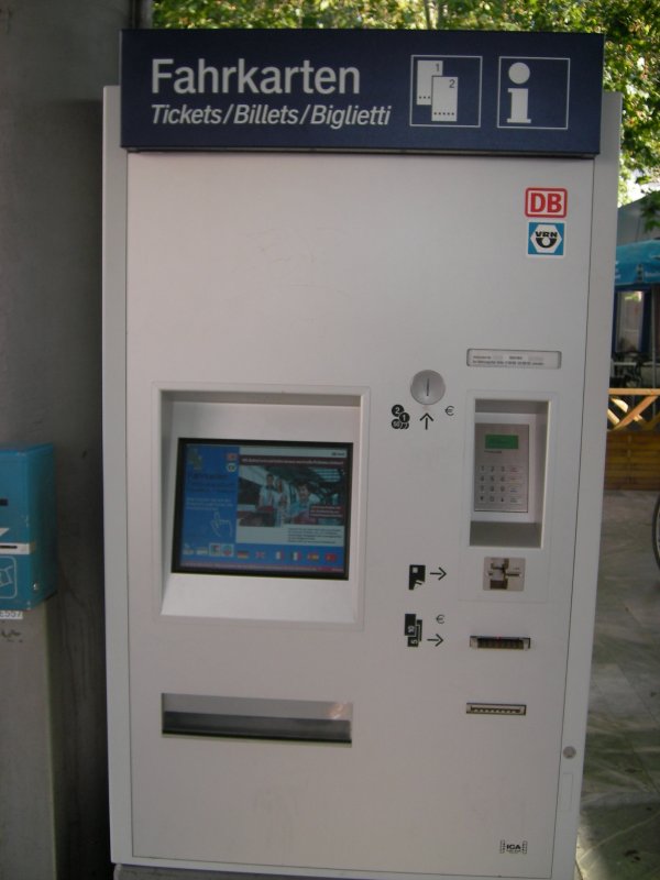 Fahrkartenautomat in Frankenthal Hbf