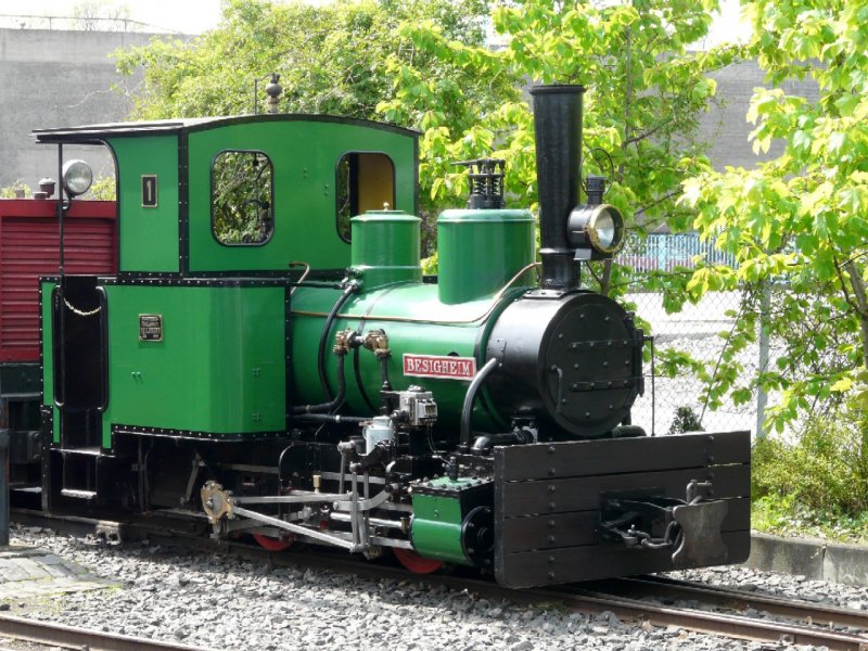 FFM - Dampflok Nr.1 BESIGHEIM  im Betriebsgelnde von Frankfurt am 04.05.2008