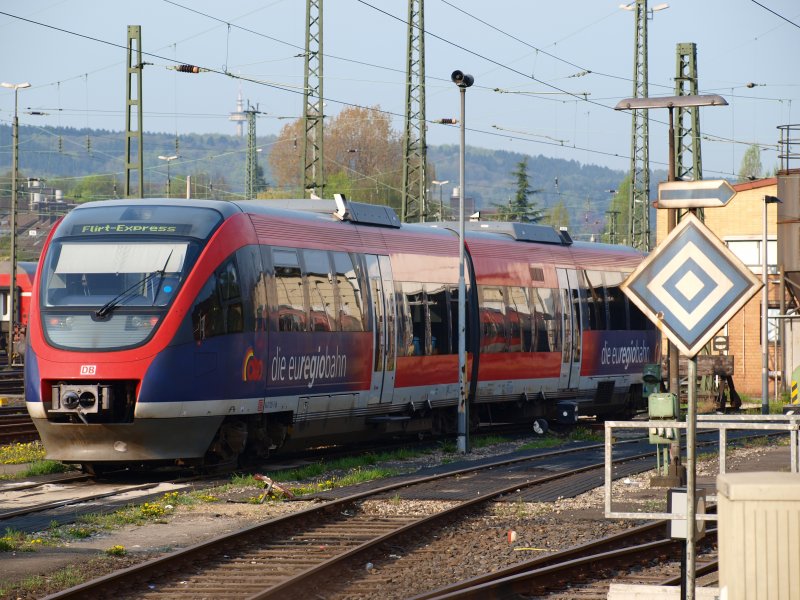 Flirt Express bei der Euregiobahn? Gesehen am 15.04.2009 beim Techn. Fahrzeugservice der DB Regio in Aachen