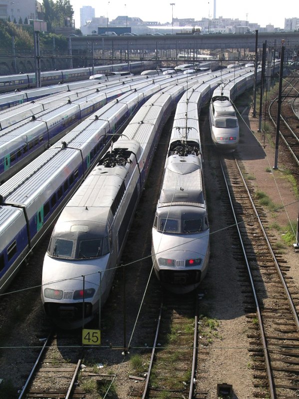 Flotte Flotte von TGV-Atlantique in Paris-Conflans 

06.09.2004
