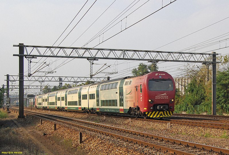 FNM EB760 08 - TAF08 -  Malpensa Express  near Saronno Sud on the 20th of September in 2008