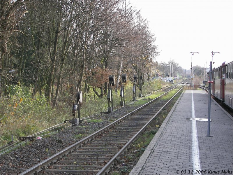 Formsignale im Bahnhof Billerbeck, 03.12.2006