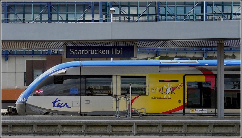 Franzsisches Design im Hauptbahnhof von Saarbrcken. 22.06.09 (Jeanny)