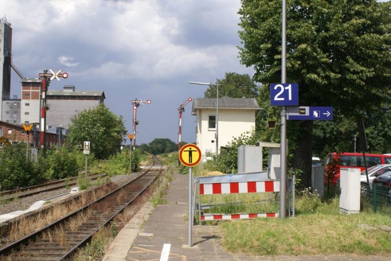 Freie Fahrt zeigte das Hauptsignal in am 18.07.2007 Ratzeburg fr die RB nach Lbeck 
