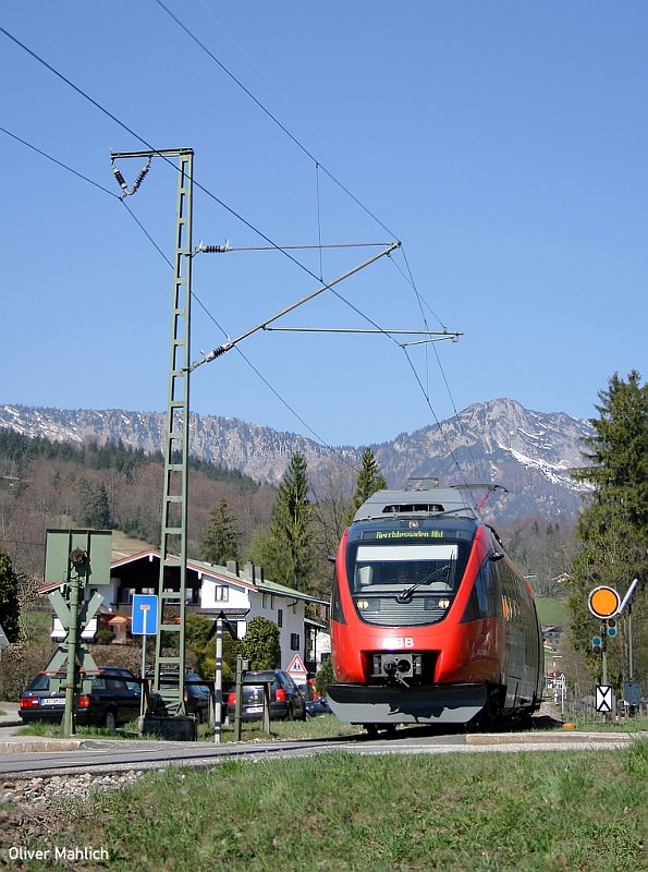 Freilassing - Berchtesgaden: BB- Talent  verlsst Bayerisch Gmain, 12. April 2007.