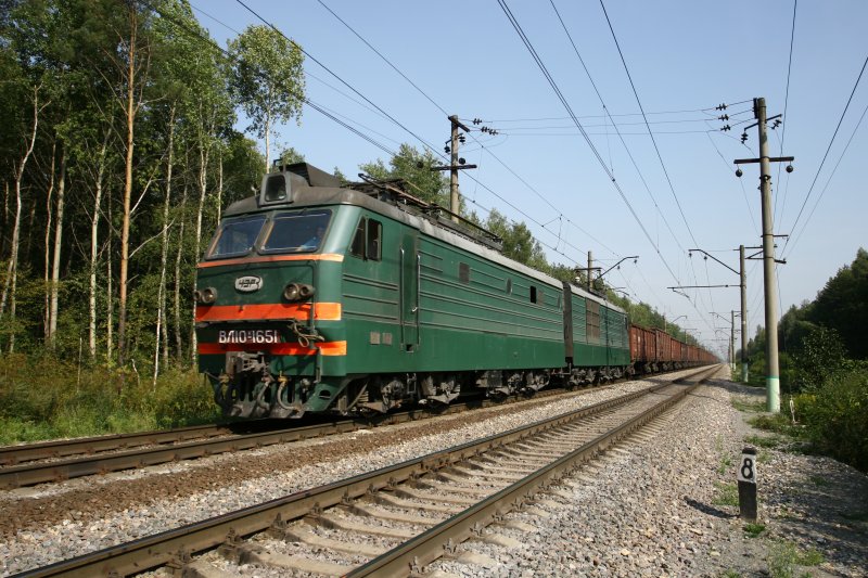 Fright E-lok VL10, Kazan line Moscow region, 18.08.2008