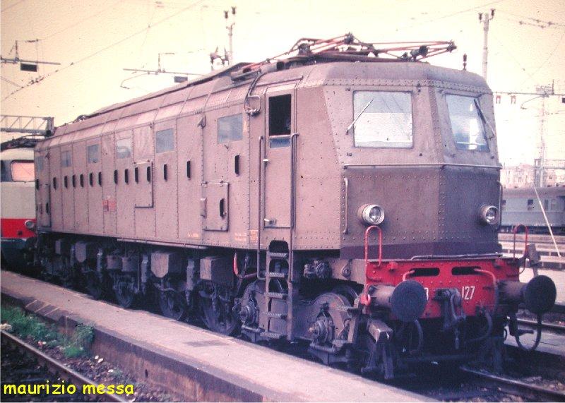 FS E 428 127 - Milano Centrale - 03.07.1987