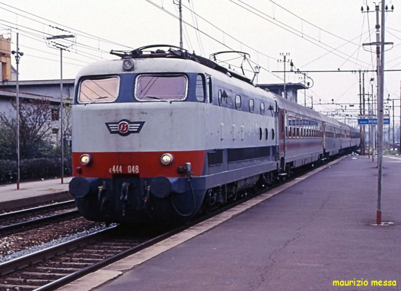 FS E 444 048 - Milano Rogoredo - 05.04.1988