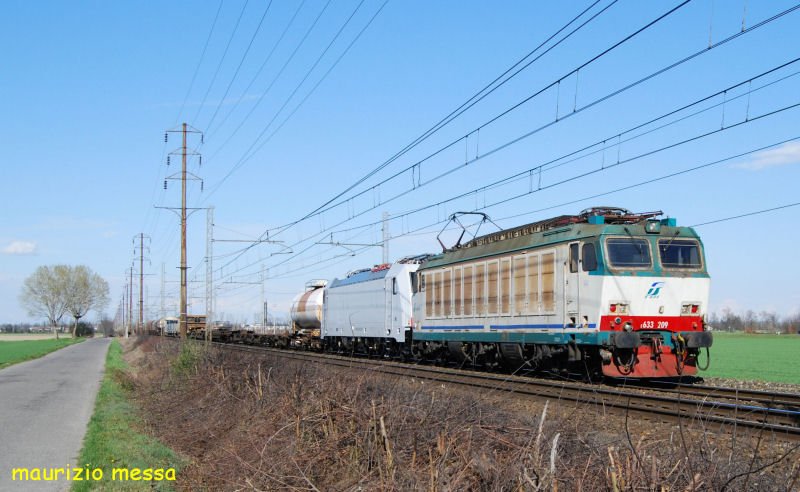 FS E 633 209 + CB Rail E 186 908(Bombardier Traxx2E MS) - Valle c/o - 22.03.2008