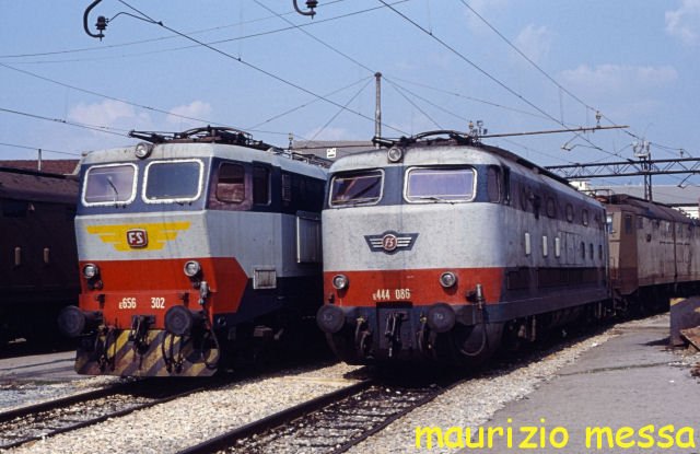 FS E444 086 / E656 302 - Firenze - 15.10.1989