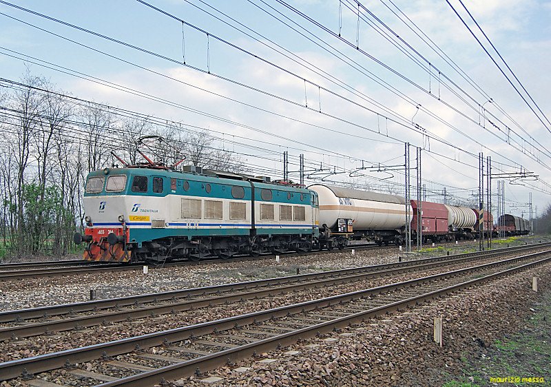 FS E655 266 near Alessandria on the 12th of April in 2008