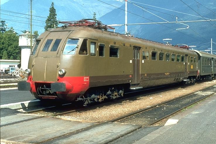 FS Oldtimer Triebzug ALe 840 nach Bozen in Meran(Foto 1982)