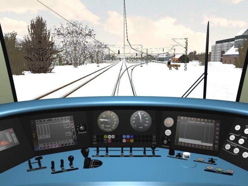 Fhrerstand der BR 425 bei der Einfahrt von Lahr(Schwarzwald)