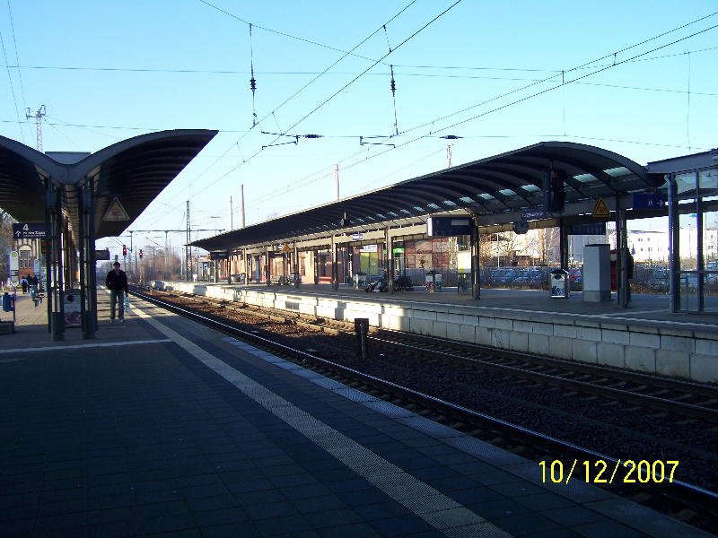 Frstenwalde/Spree Bahnhof Gleis 1 Blick auf Gleis 2
Aufgenommen am 10 Dezember 07
