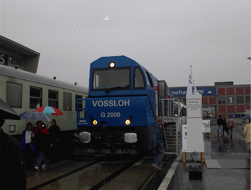 G 2000 von Vossloh auf der Innotrans 2000 in Berlin.