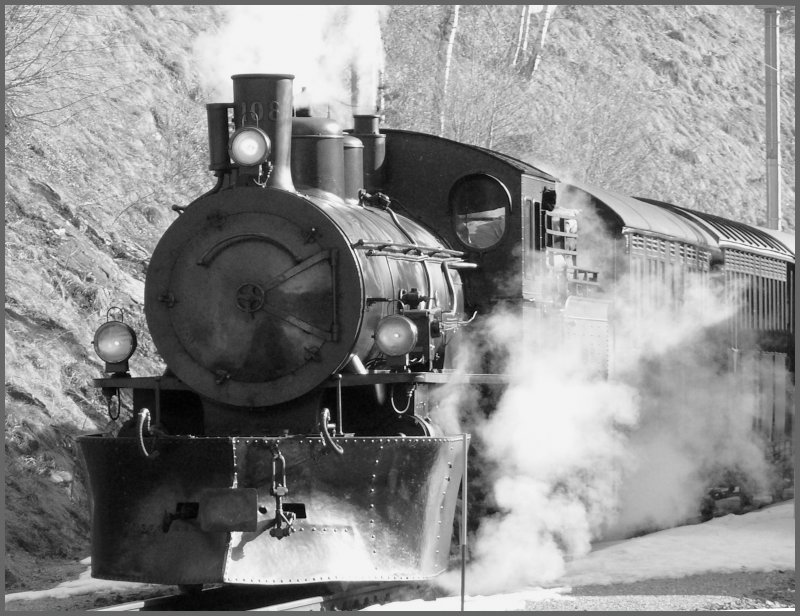 G 4/5 108 in Filisur. (20.02.2008)