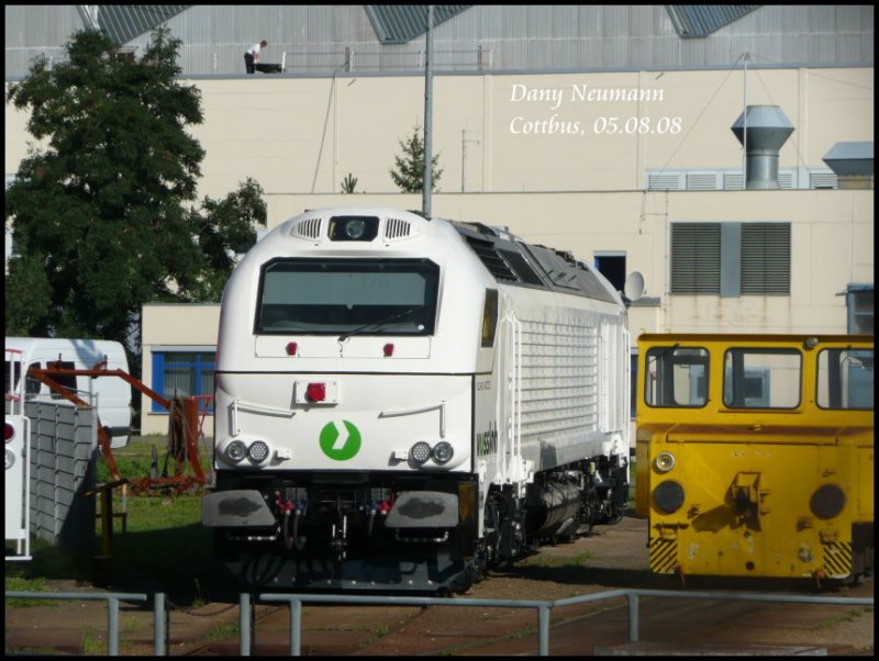 G4000 von Vossloh im AW Cottbus. Aufnahmedatum: 05.08.08
