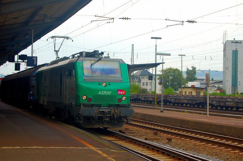 Gastlok Fred 437017 der SNCF gesehen in Neuwied.