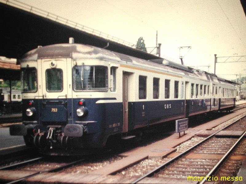 GBS ABDe 4/8 753 - Spiez - 16.07.1988