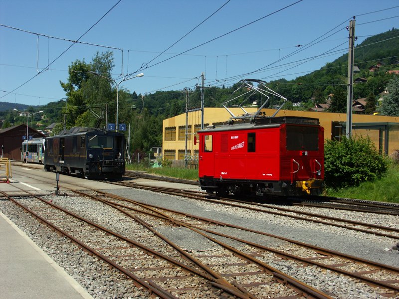 GDe 4/4 6002 He 2/2 1  Blonay 10.07.2008