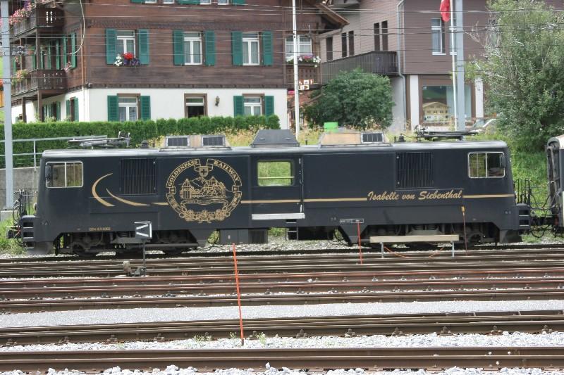 GDe 4/4 6002 Werbung: Isabelle von Siebenthal
25.08.05 Zweisimmen