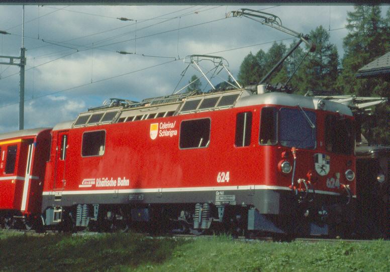 Ge 4/4 II  624 Celerina
27.08.04 Brail