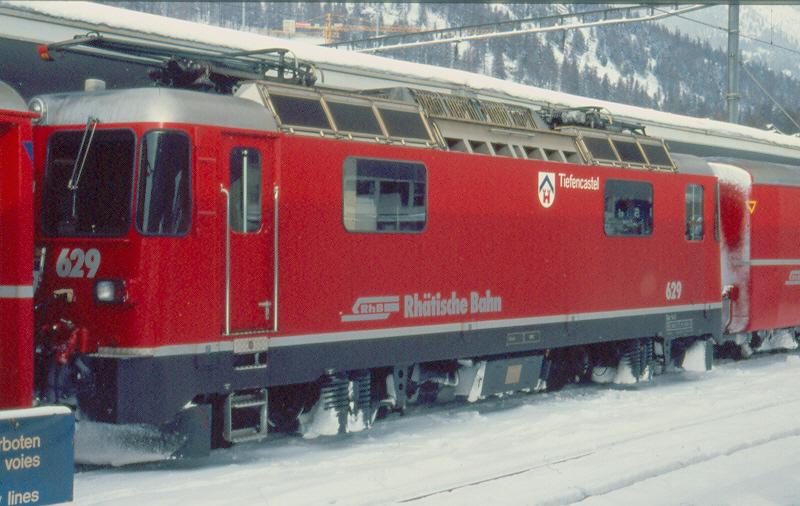 Ge 4/4 II   629 Tiefencastel
10.01.04 Samedan